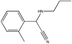 2-(2-methylphenyl)-2-(propylamino)acetonitrile Struktur