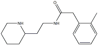 2-(2-methylphenyl)-N-(2-piperidin-2-ylethyl)acetamide Struktur