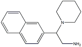 2-(2-naphthyl)-2-piperidin-1-ylethanamine Struktur