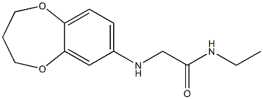 2-(3,4-dihydro-2H-1,5-benzodioxepin-7-ylamino)-N-ethylacetamide Struktur