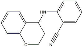 2-(3,4-dihydro-2H-1-benzopyran-4-ylamino)benzonitrile Struktur