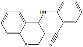 2-(3,4-dihydro-2H-1-benzothiopyran-4-ylamino)benzonitrile Struktur