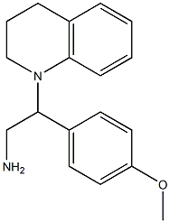 2-(3,4-dihydroquinolin-1(2H)-yl)-2-(4-methoxyphenyl)ethanamine Struktur