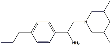 2-(3,5-dimethylpiperidin-1-yl)-1-(4-propylphenyl)ethan-1-amine Struktur