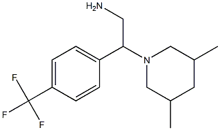 2-(3,5-dimethylpiperidin-1-yl)-2-[4-(trifluoromethyl)phenyl]ethan-1-amine Struktur