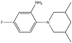 2-(3,5-dimethylpiperidin-1-yl)-5-fluoroaniline Struktur