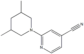 2-(3,5-dimethylpiperidin-1-yl)isonicotinonitrile Struktur