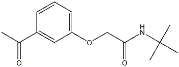 2-(3-acetylphenoxy)-N-(tert-butyl)acetamide Struktur