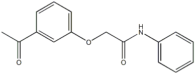 2-(3-acetylphenoxy)-N-phenylacetamide Struktur