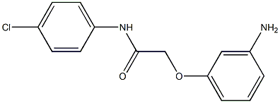 2-(3-aminophenoxy)-N-(4-chlorophenyl)acetamide Struktur