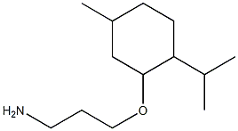 2-(3-aminopropoxy)-4-methyl-1-(propan-2-yl)cyclohexane Struktur