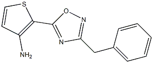 2-(3-benzyl-1,2,4-oxadiazol-5-yl)thiophen-3-amine Struktur