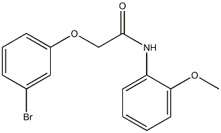 2-(3-bromophenoxy)-N-(2-methoxyphenyl)acetamide Struktur