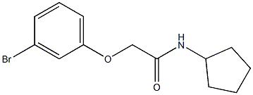 2-(3-bromophenoxy)-N-cyclopentylacetamide Struktur