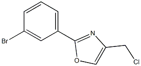 2-(3-bromophenyl)-4-(chloromethyl)-1,3-oxazole Struktur