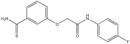 2-(3-carbamothioylphenoxy)-N-(4-fluorophenyl)acetamide Struktur