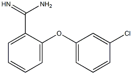 2-(3-chlorophenoxy)benzene-1-carboximidamide Struktur