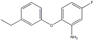 2-(3-ethylphenoxy)-5-fluoroaniline Struktur