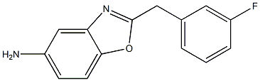 2-(3-fluorobenzyl)-1,3-benzoxazol-5-amine Struktur