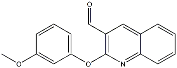 2-(3-methoxyphenoxy)quinoline-3-carbaldehyde Struktur