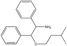 2-(3-methylbutoxy)-1,2-diphenylethan-1-amine Struktur