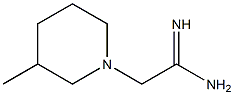 2-(3-methylpiperidin-1-yl)ethanimidamide Struktur