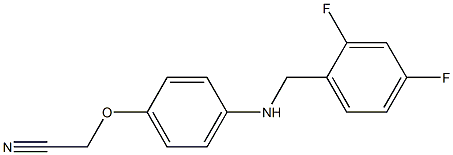 2-(4-{[(2,4-difluorophenyl)methyl]amino}phenoxy)acetonitrile Struktur