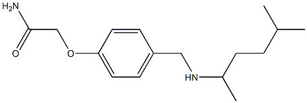 2-(4-{[(5-methylhexan-2-yl)amino]methyl}phenoxy)acetamide Struktur