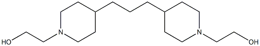 2-(4-{3-[1-(2-hydroxyethyl)piperidin-4-yl]propyl}piperidin-1-yl)ethan-1-ol Struktur