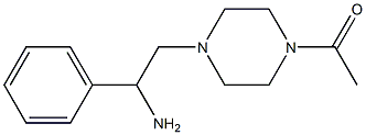 2-(4-acetylpiperazin-1-yl)-1-phenylethanamine Struktur