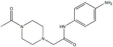 2-(4-acetylpiperazin-1-yl)-N-(4-aminophenyl)acetamide Struktur