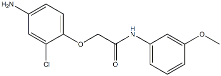 2-(4-amino-2-chlorophenoxy)-N-(3-methoxyphenyl)acetamide Struktur