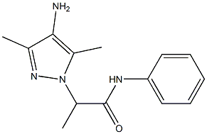 2-(4-amino-3,5-dimethyl-1H-pyrazol-1-yl)-N-phenylpropanamide Struktur