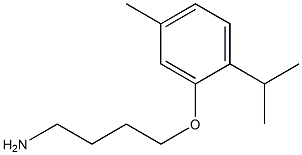 2-(4-aminobutoxy)-4-methyl-1-(propan-2-yl)benzene Struktur