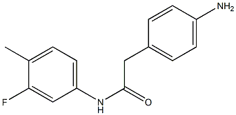 2-(4-aminophenyl)-N-(3-fluoro-4-methylphenyl)acetamide Struktur