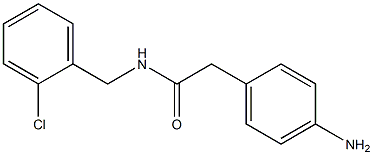 2-(4-aminophenyl)-N-[(2-chlorophenyl)methyl]acetamide Struktur