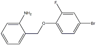 2-(4-bromo-2-fluorophenoxymethyl)aniline Struktur