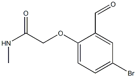 2-(4-bromo-2-formylphenoxy)-N-methylacetamide Struktur