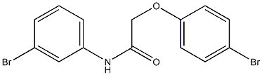 2-(4-bromophenoxy)-N-(3-bromophenyl)acetamide Struktur