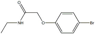 2-(4-bromophenoxy)-N-ethylacetamide Struktur