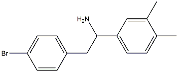 2-(4-bromophenyl)-1-(3,4-dimethylphenyl)ethan-1-amine Struktur