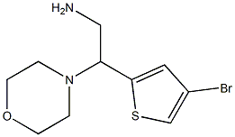 2-(4-bromothiophen-2-yl)-2-(morpholin-4-yl)ethan-1-amine Struktur