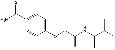 2-(4-carbamothioylphenoxy)-N-(3-methylbutan-2-yl)acetamide Struktur