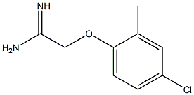 2-(4-chloro-2-methylphenoxy)ethanimidamide Struktur