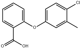 2-(4-chloro-3-methylphenoxy)benzoic acid Struktur