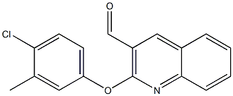 2-(4-chloro-3-methylphenoxy)quinoline-3-carbaldehyde Struktur