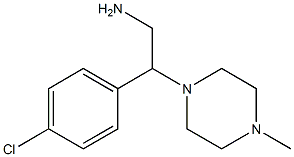 2-(4-chlorophenyl)-2-(4-methylpiperazin-1-yl)ethanamine Struktur