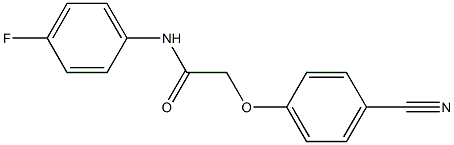 2-(4-cyanophenoxy)-N-(4-fluorophenyl)acetamide Struktur