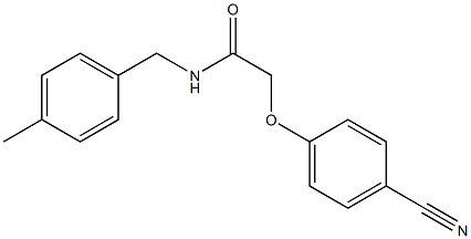 2-(4-cyanophenoxy)-N-(4-methylbenzyl)acetamide Struktur