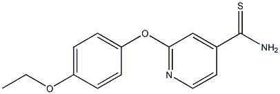 2-(4-ethoxyphenoxy)pyridine-4-carbothioamide Struktur